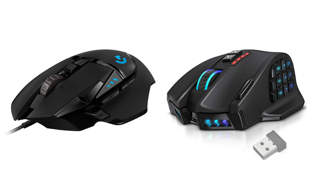 Logitech G502 Hero and UtechSmart Venus Pro gaming mice